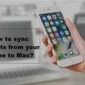 How to sync contacts from iPhone to Mac