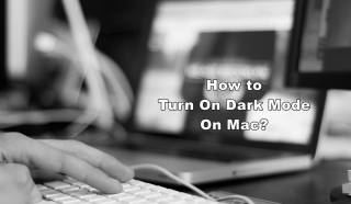 how to turn on dark mode on mac